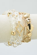 CB2367 4 PCS CCB, and Glass Bracelet