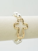 CB2373 Cross Stretch Bracelet