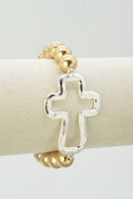 CB2373 Cross Stretch Bracelet