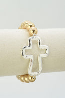 CB2373 Cross Stretch Bracelet