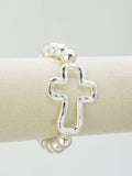 CB2373 Cross Stretch Bracelet