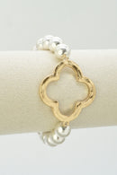 CB2375 Quatrefoil Stretch Bracelet