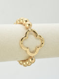 CB2375 Quatrefoil Stretch Bracelet