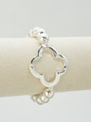 CB2375 Quatrefoil Stretch Bracelet