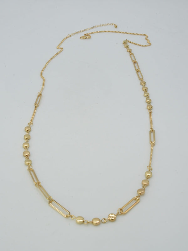 CN4248 Station Chain Long Necklace