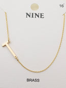 CN4279 - CN4304 A - Z Initial Necklace - MiMi Wholesale