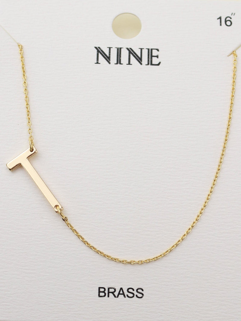 CN4279 - CN4304 A - Z Initial Necklace - MiMi Wholesale