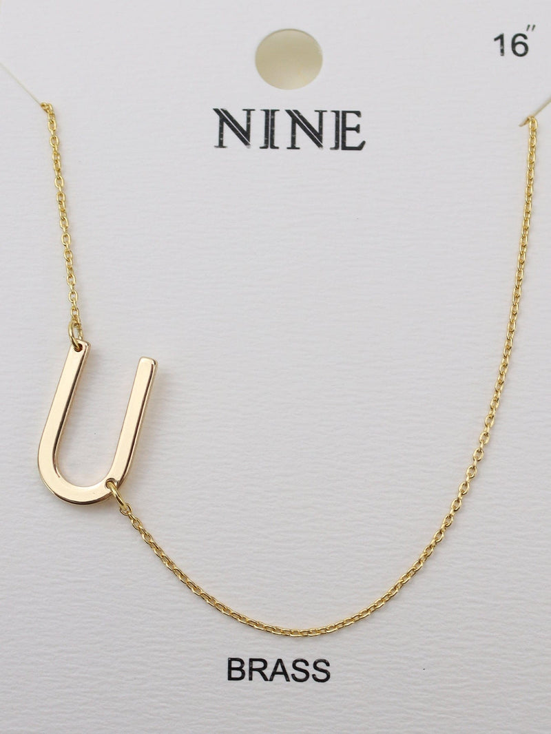 CN4279 - CN4304 A - Z Initial Necklace - MiMi Wholesale