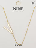 CN4279 - CN4304 A - Z Initial Necklace - MiMi Wholesale