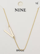 CN4279 - CN4304 A - Z Initial Necklace - MiMi Wholesale