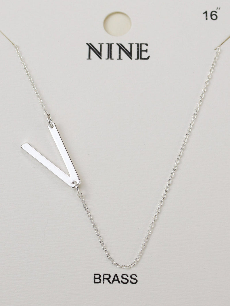 CN4279 - CN4304 A - Z Initial Necklace - MiMi Wholesale