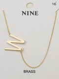 CN4279 - CN4304 A - Z Initial Necklace - MiMi Wholesale