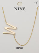 CN4279 - CN4304 A - Z Initial Necklace - MiMi Wholesale