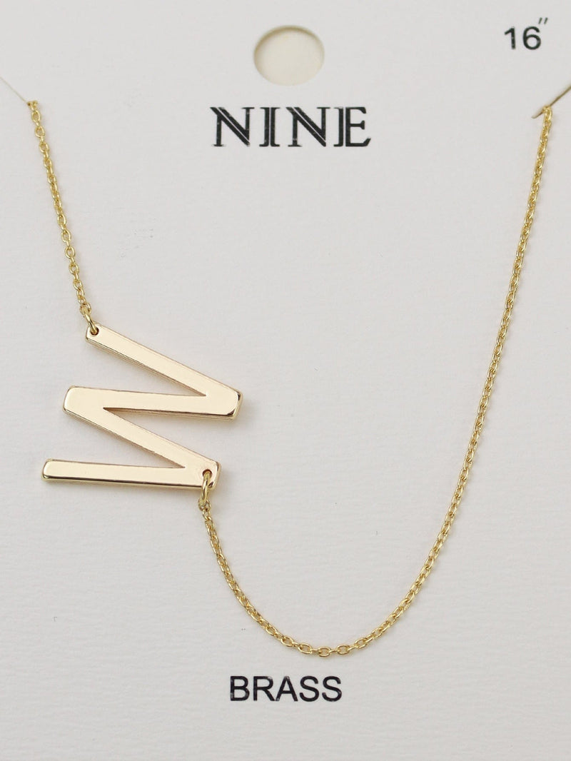 CN4279 - CN4304 A - Z Initial Necklace - MiMi Wholesale