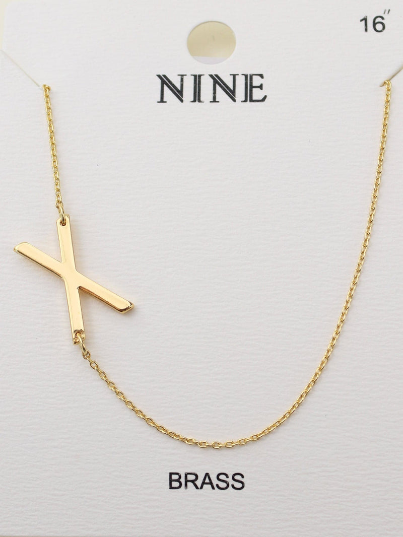 CN4279 - CN4304 A - Z Initial Necklace - MiMi Wholesale