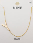 CN4279 - CN4304 A - Z Initial Necklace - MiMi Wholesale