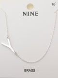 CN4279 - CN4304 A - Z Initial Necklace - MiMi Wholesale