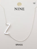 CN4279 - CN4304 A - Z Initial Necklace - MiMi Wholesale