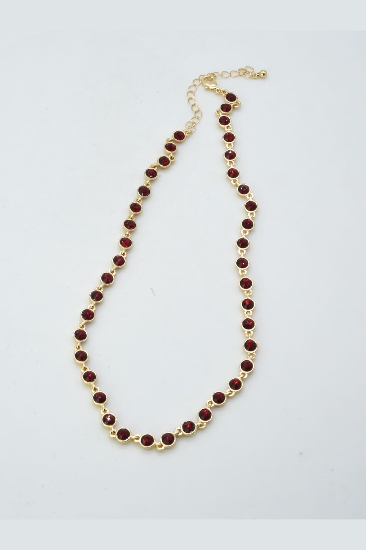 CN4422 Celeste Crystal Necklace - RED