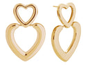 DJE311076 14K Double Heart Drop Earrings