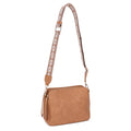 EJ60197 Mila 3 Compartment Crossbody Bag With Guitar Strap