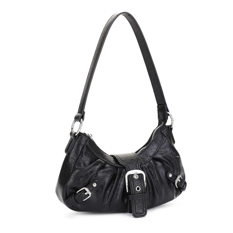 EJ60292 Grunge Buckle Baguette Shoulder Bag