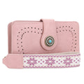 ES60166 Dolly Western Wallet With Boho Wristlet Strap