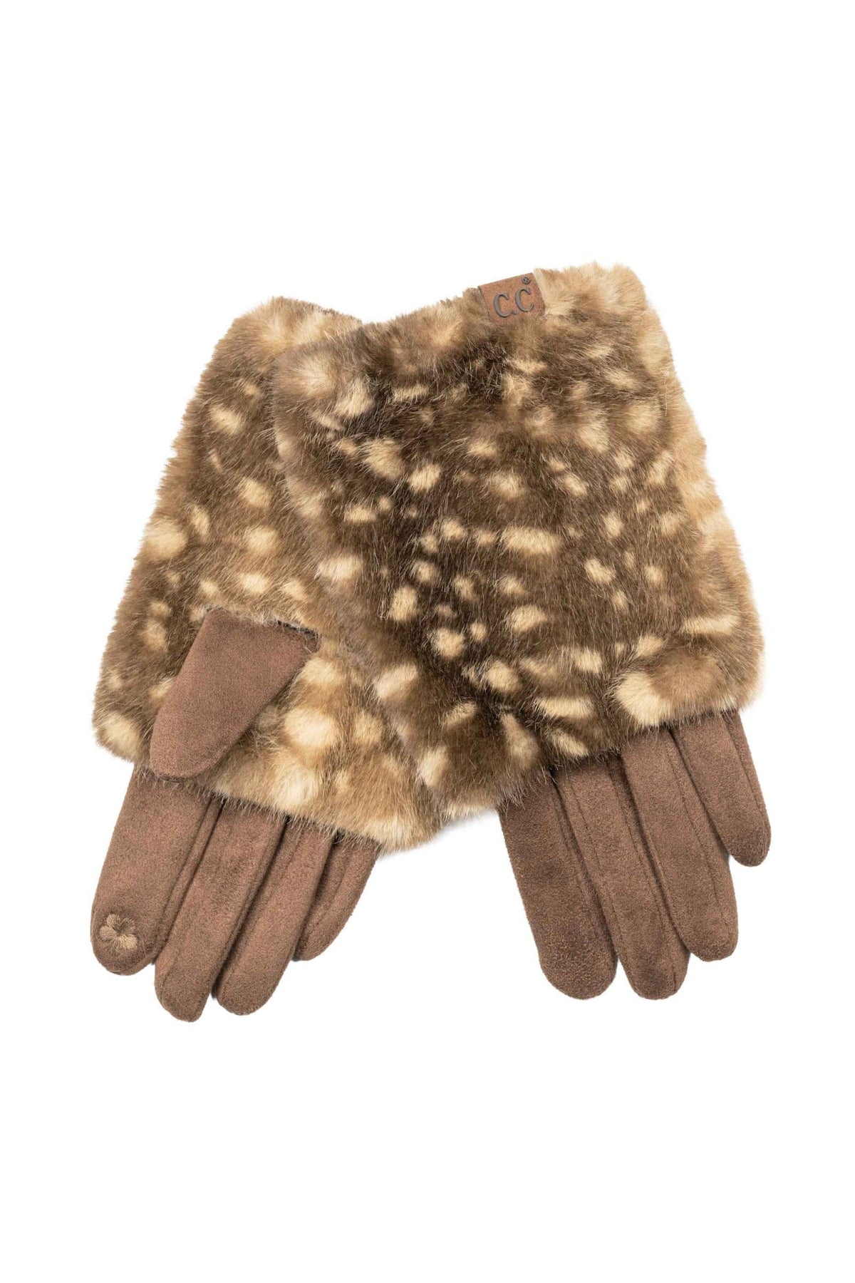 GLC0080 Giselle Bambi Faux Fur C&C Gloves