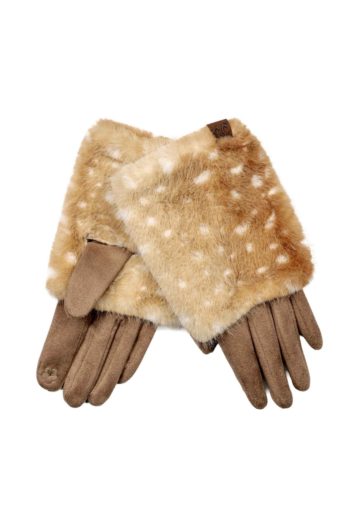 GLC0080 Giselle Bambi Faux Fur C&C Gloves