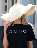 H3529 Arianna Floppy Hat With Tulle