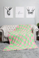 JCL4316 Super Lux Checkered Throw Blanket