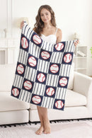 JCL6084K Children's Baseball Throw Blanket