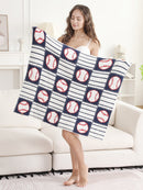 JCL6084K Children's Baseball Throw Blanket
