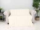 JCL6087 Cable Knit Tassel Throw Blanket