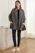 JCL6212 Open Shawl Cardigan with Pockets