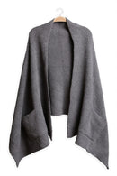 JCL6212 Open Shawl Cardigan with Pockets
