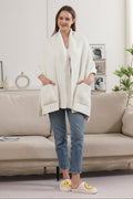 JCL6212 Open Shawl Cardigan with Pockets