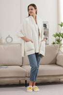 JCL6212 Open Shawl Cardigan with Pockets