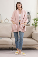 JCL6212 Open Shawl Cardigan with Pockets