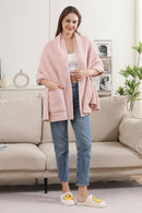JCL6212 Open Shawl Cardigan with Pockets