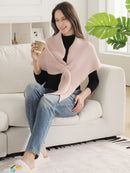 JCL6287 Cozy Solid Soft Knit Wrap Shawl