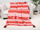 JCL6304 Christmas Tassel Throw Blanket