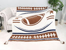 JCL6305-01 Football Tassel Throw Blanket