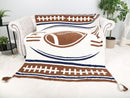 JCL6305-01 Football Tassel Throw Blanket