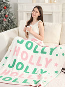 JCL6307 Holly Jolly Tassel Throw Blanket