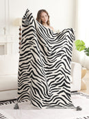 JCL6309 Tiger Tassel Throw Blanket