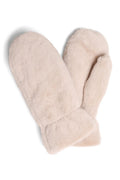 JG905 Solid Faux Fur Mittens