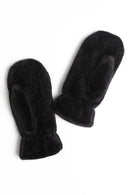 JG905 Solid Faux Fur Mittens