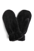 JG905 Solid Faux Fur Mittens