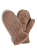 JG905 Solid Faux Fur Mittens